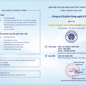 Giấy mời I4.0 - năm 2025-2