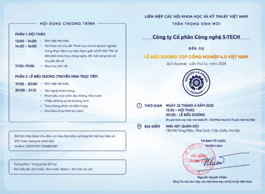 Giấy mời I4.0 - năm 2025-2