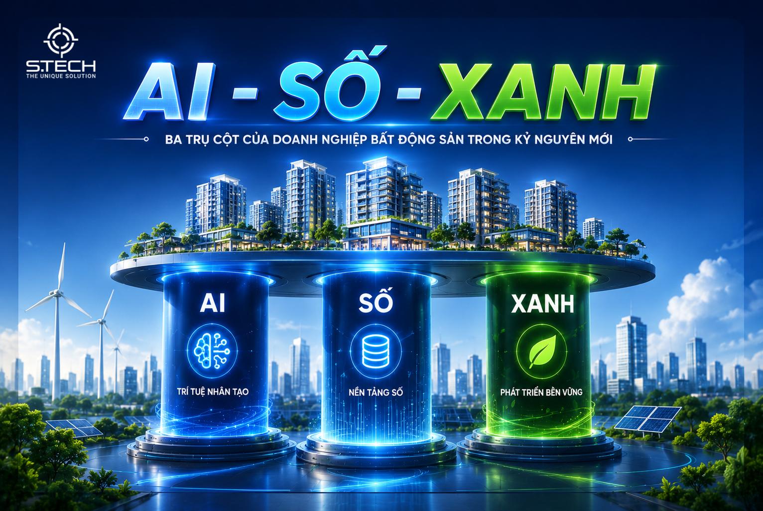 AI-SỐ-XANH-BẤT ĐỘNG SẢN-STECH